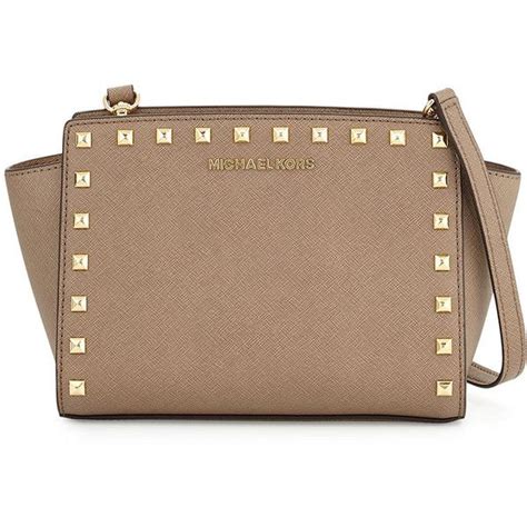 michael kors selma medium studded messenger bag|MICHAEL Michael Kors Selma Medium Studded Messenger Bag .